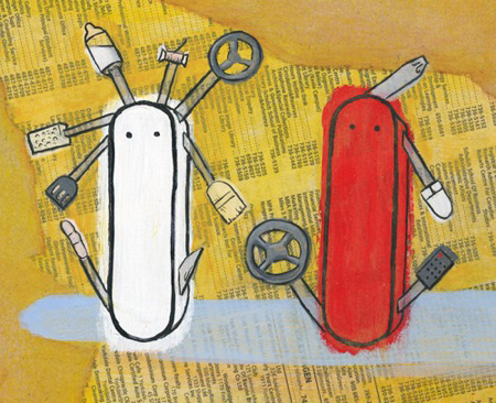 Men and women after work